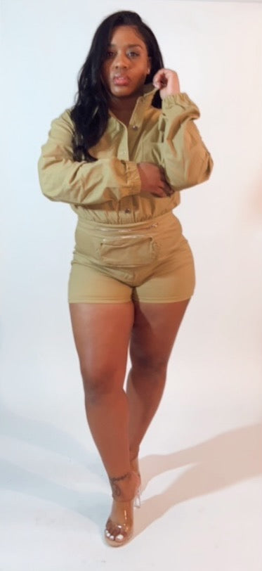 "Safari" Shorts  Jumpsuit